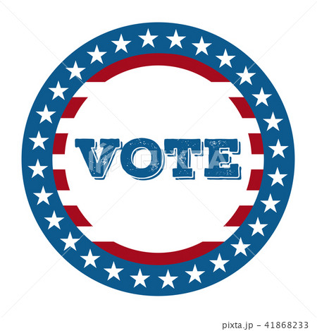 Isolated american campaign button Isolated american campaign button 41868233