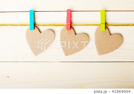Handmade paper hearts Handmade paper hearts 41869004