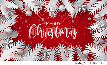 Christmas Tree Branches with snow Christmas Tree Branches with snow 41869317
