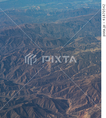 aerial view of California San Andreas 41870542