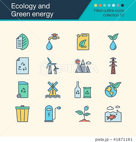 Ecology and Green energy icons.  41871161