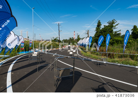 トライアスロン大会自転車置き場 41873036