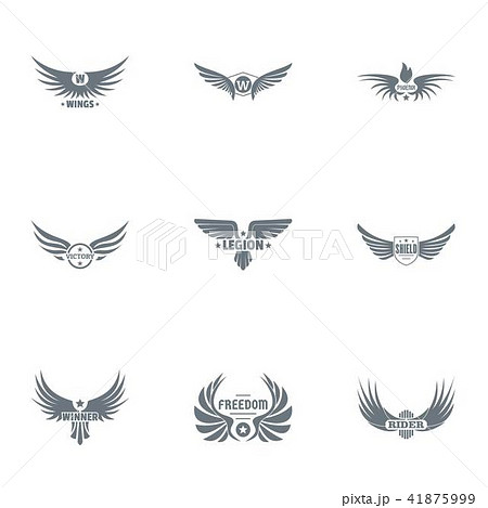 Free Tattoo Logo Set Simple Styleのイラスト素材