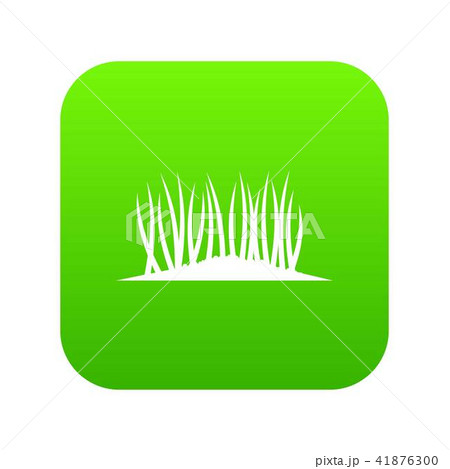 Grass on ground icon digital green 41876300