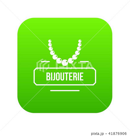 Jewelry bijouterie icon green vector 41876906