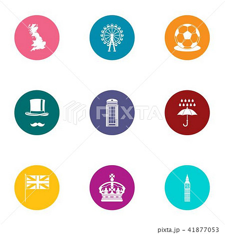 Tsardom icons set, flat style Tsardom icons set, flat style 41877053