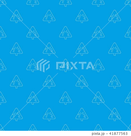 Danger sign pattern vector seamless blue 41877563