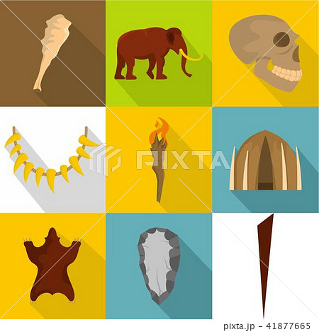 Spelaean icons set, flat style Spelaean icons set, flat style 41877665