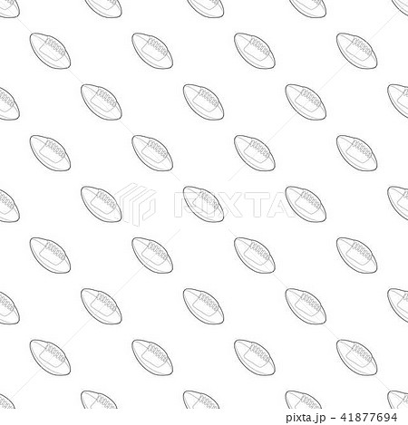 Rugby ball pattern vector seamless 41877694