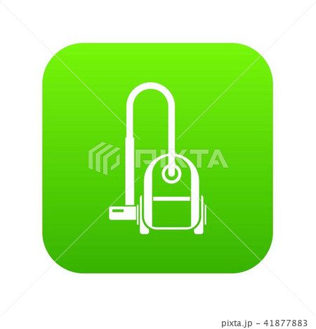 Vacuum cleaner icon digital green 41877883