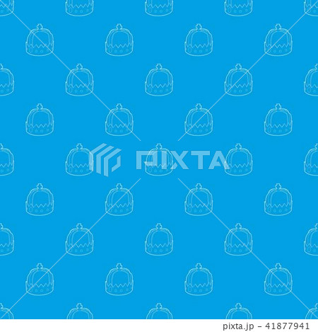 Crown pattern vector seamless blue Crown pattern vector seamless blue 41877941
