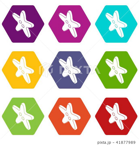 Star clothes button icons set 9 vector Star clothes button icons set 9 vector 41877989