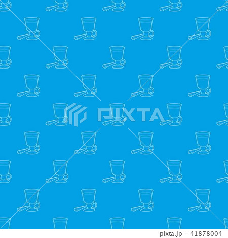Mulled wine pattern vector seamless blue 41878004