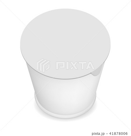 Yogurt closed box mockup, realistic style Yogurt closed box mockup, realistic style 41878006