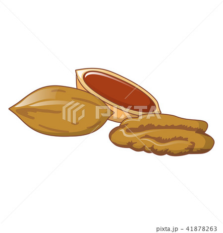 Pecans icon, cartoon style Pecans icon, cartoon style 41878263