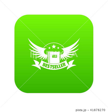 Bestseller icon green vector 41878270