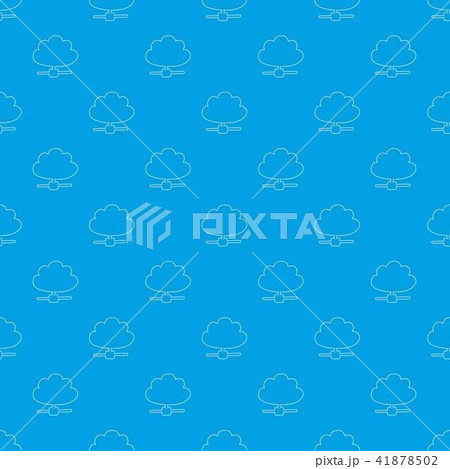 Cloud database pattern vector seamless blue 41878502
