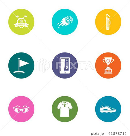 Powerful icons set, flat style 41878712