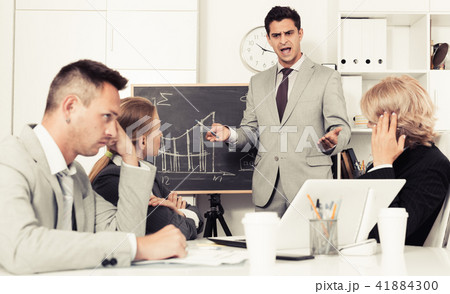 Businessman feeling angry to coworkers 41884300