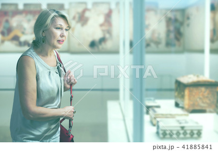 Adult woman in historical museum 41885841