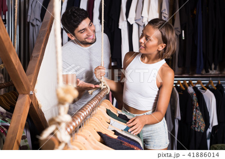 buyers buying clothers 41886014