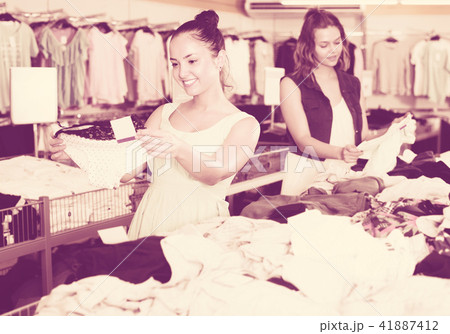 Two women shopping panties 41887412