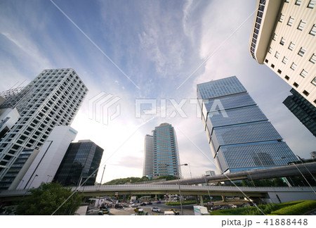 日本の東京都市景観　赤坂見附陸橋などを望む　 41888448