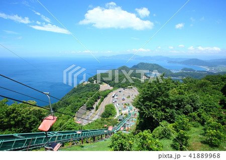 青空の梅丈岳から見た日本海 41889968
