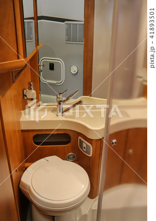 Exquisite compact interior of a camper Exquisite compact interior of a camper 41893501