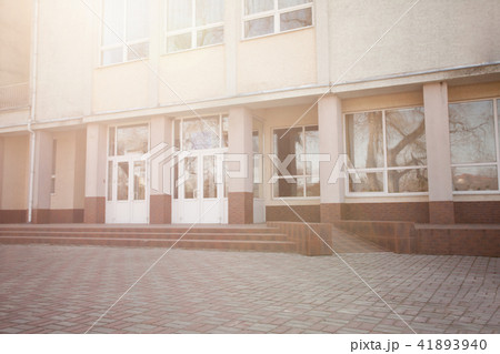 Facade of the school building Facade of the school building 41893940
