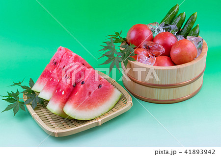 旬の夏野菜　自家製野菜 41893942