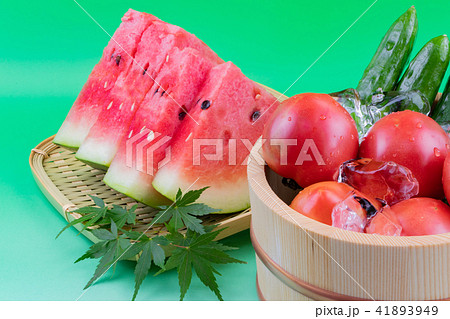 旬の夏野菜 自家製野菜 旬の夏野菜 自家製野菜 41893949