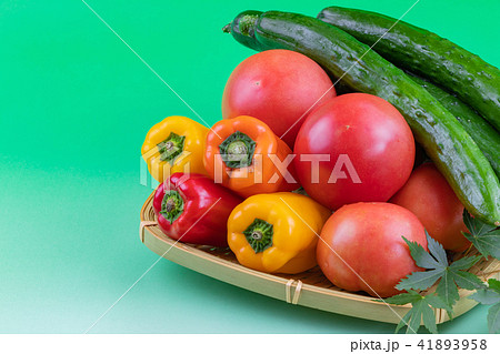 旬の夏野菜 自家製野菜 旬の夏野菜 自家製野菜 41893958