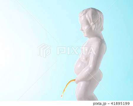 血尿イメージ（小便小僧） 41895199