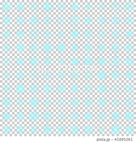 Snow Crystal 100 pieces set-03 ■ Material · Snowflake · Blue 41895261