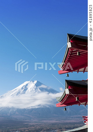 【新倉山 紅葉 富士山】 【新倉山 紅葉 富士山】 41895825