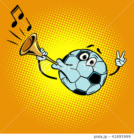 Fan horn, loud sound. Character soccer ball football 41895999