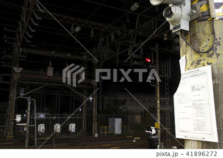 黒磯駅の交直流切替断路器(直流化前) 黒磯駅の交直流切替断路器(直流化前) 41896272