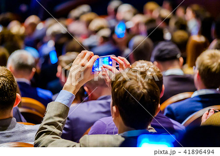 Audience listens to the lecturer Audience listens to the lecturer 41896494