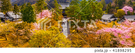 南禅寺の三門、五鳳楼からの東側展望（京都府京都市左京区南禅寺福地町）※作品コメント欄に撮影位置あり 41898295