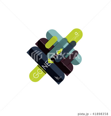 Abstract lines geometric infographic layoutAbstract lines geometric infographic layout, data 41898358