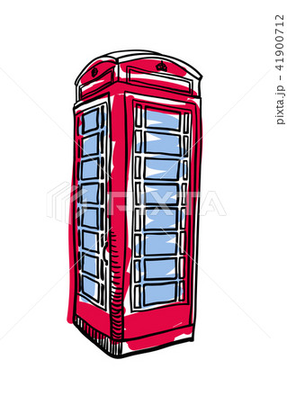 London red phone booth hand drawn isolated icon London red phone booth hand drawn isolated icon 41900712