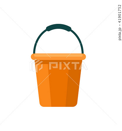 Garden plastic bucket isolated icon 41901752