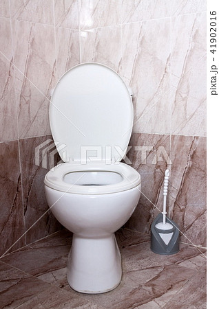 Home restroom toilet closeup Home restroom toilet closeup 41902016