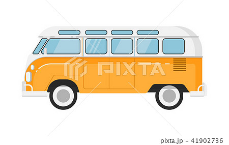 Classic retro bus isolatedillustration 41902736
