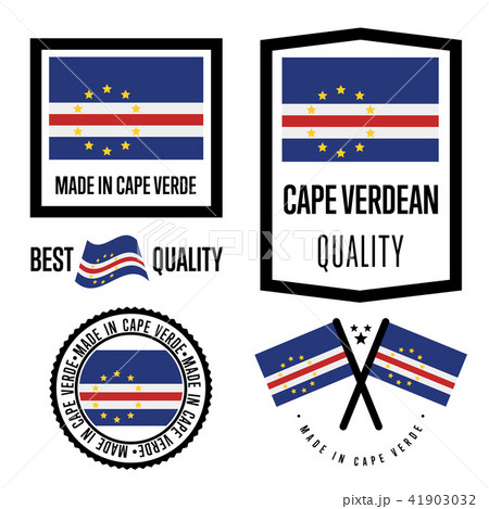 Cape Verde quality label set for goods Cape Verde quality label set for goods 41903032