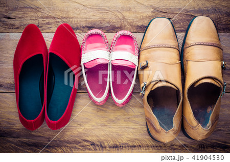 shoes, three pairs of dad, mom, son  shoes, three pairs of dad, mom, son  41904530