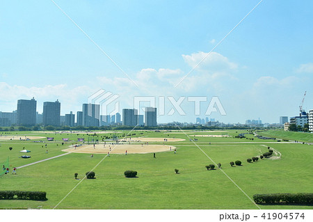 多摩川の風景 41904574
