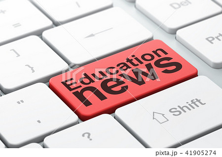 News concept: Education News on computer keyboard background 41905274