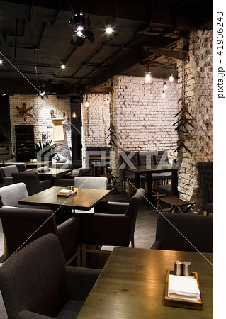 Interior of modern restaurant, loft style 41906243